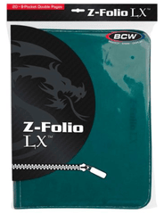 BCW Binder: 9-Pocket Z-Folio LX Teal 1-ZF9LX-TEL